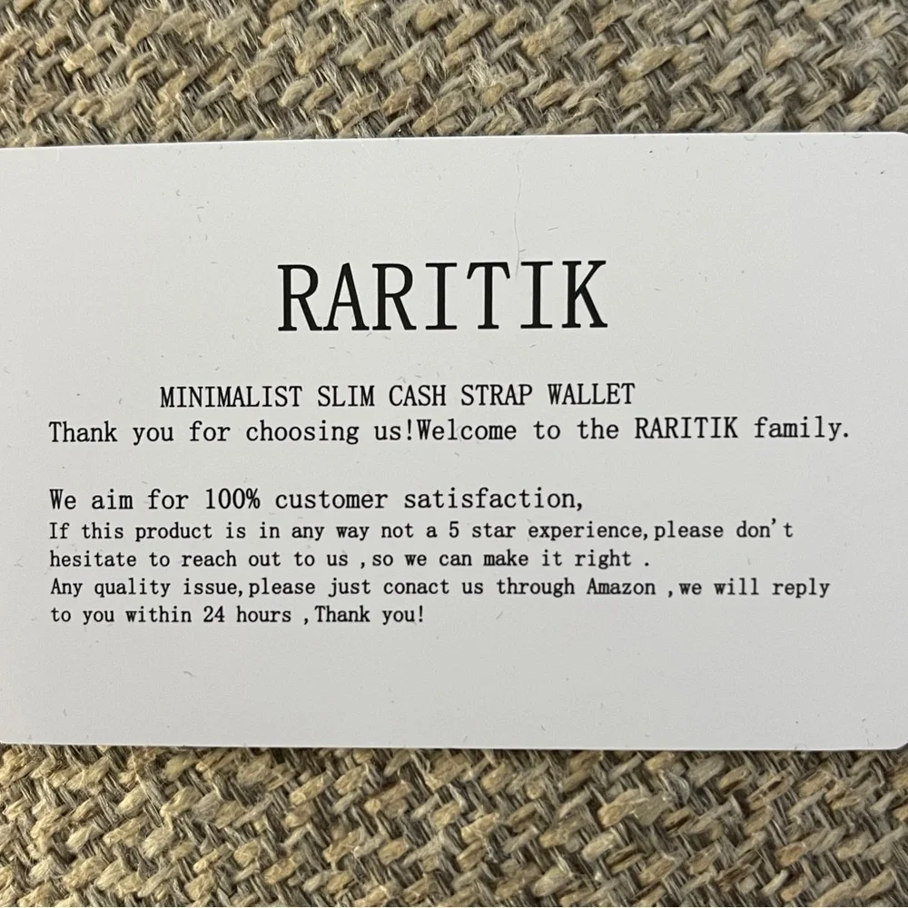 RARITIK Carbon Fiber RFID Blocking Wallet Slim Metal Card Holder Cash Strap